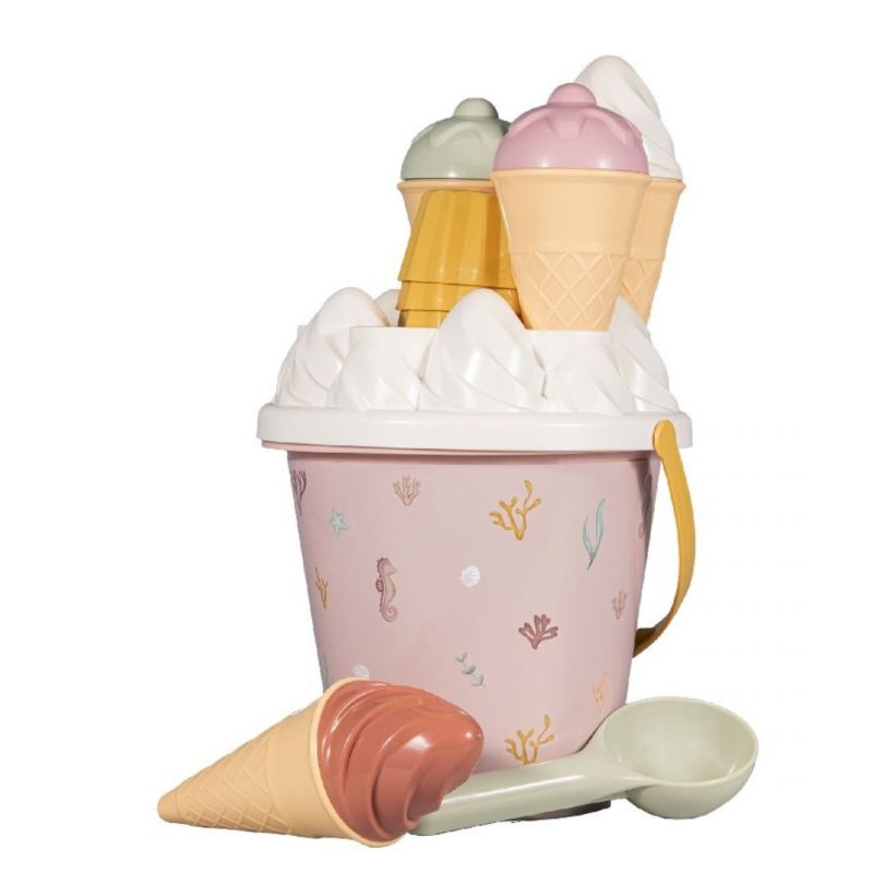 Set da spiaggia gelati e cupcake